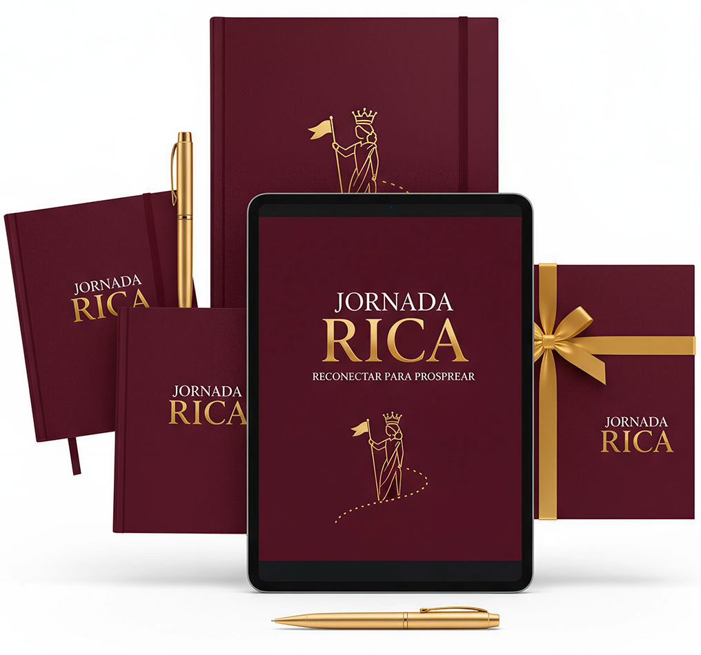 Kit Jornada Rica com Planner, Livro e Caixa